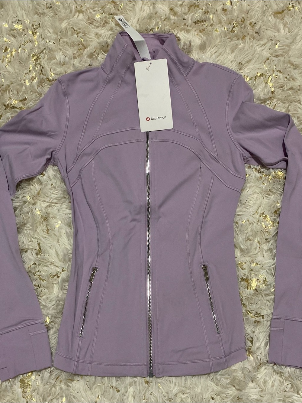 Lululemon- Define Jacket .Nulu. Color. Lilac Play/Mirror Silver/Mirror Silver - Picture 9 of 12